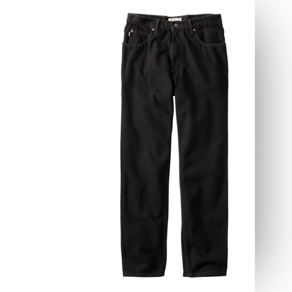 LLBean black Men's Double L® Jeans, Classic Fit, Straight Leg 33x29